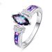 Beautiful colorful oval zircon ring with accessories_ipsvogv.com