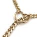 Real Gold Brass Electroplating Hot Sales Fashion Hip Hop Heart Shaped Ring Punk Rock Cuban Long Necklace_ipsvogv.com