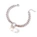 Women's Jewelry Set Fashion Spot Titanium Steel Jewelry Neutral Style Gold Plated Ring Hanging Special Shaped Pearl Metal Thick Bracelet_ipsvogv.com