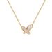 Body 【 Full Titanium Steel 】 Beimu Butterfly Temperament And Personality Are Extremely Simple. Real Gold Necklace In The 【 】 Simple._ipsvogv.com