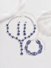 Jewelry & Accessories Fashion Crystal Rhinestone Necklace Earring Bracelet Three Piece Jewelry Accessories Wedding Bridal Jewelry_ipsvogv.com