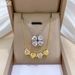Double 【 】 Wear Four Leaf Flower Light Luxury Charm Gorgeous Full Diamond Necklace Women's Versatile Clavicle Titanium 【 】_ipsvogv.com