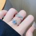 Zircon Super Open Flash Diamond Set Ring Color Dopamine Women's Light Luxury Niche Design Sense High End Fashion_ipsvogv.com
