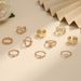 Hot Selling Ring Fashion Twisted Geometric Spring Animal 10 Piece Set For Women_ipsvogv.com
