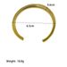 Ins Fashion Simple Style Jewelry Stainless Steel Gold Plated Double Layer Cross Opening Bracelet_ipsvogv.com
