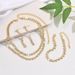 Women’s Jewelry Set Fashion Bride Wedding Dress Rhinestone Necklace Earrings Set Luxurious Temperament Super Flash Dinner Dance Jewelry Accessories_ipsvogv.com