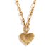 INS Genuine Gold Electroplated Daily Trendy Simple OT Buckle Love Fashion Versatile Necklace_ipsvogv.com