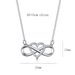 Romantic Fashion Silver Gold Color Infinity Forever Love Necklace Cz Happiness Heart Pendant Necklace For Women Gift Jewelry_ipsvogv.com