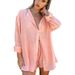 Women's Clothing sexy two-piece suit for women beach sunscreen shirt shorts suit_ipsvogv.com