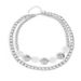 Jewelry Fashion Trend Alloy Thick Chain Double Layer Round Cake Necklace Personality Clavicle Chain_ipsvogv.com