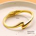 Fashion Water Drop Streame Exaggerated Metallic Glazed Face Hug Spring Opening Bracelet_ipsvogv.com