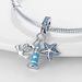 Women's Jewelry Ocean Blue Wind Dolphin Seahorse Pendant Beads White Copper Plated 925 Silver DIY Jewelry Accessories_ipsvogv.com