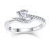 Geometric love zircon ring s925 silver simple fashion diamond ring jewelry silver jewelry_ipsvogv.com