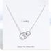 Geng Hui Jewelry S Pure Silver Necklace Cross Double Ring Circle Gold Clavicle Chain_ipsvogv.com