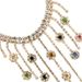 Fashion Niche Full Diamond Fringed Necklace European And American Exaggerated Crystal Rhinestone Collarbone Chain Necklace Women's Necklace_ipsvogv.com