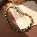 Medieval Vintage Three Dimensional Relief Lily Of The Valley High End Necklace High End Color Preserving Niche Necklace Earrings_ipsvogv.com