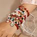 Beaded Santa Claus Christmas Tree Reindeer Fun Bracelet Jewelry Accessories_ipsvogv.com