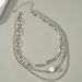 European And American Cross-border High-end Hip-hop Versatile Cuban Chain Trendy Pearl Men's Light Luxury Collarbone Chain_ipsvogv.com