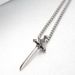 Popular Hip Hop Titanium Steel Diamond Sword Pendant Personality Men Casual Couple Necklace_ipsvogv.com