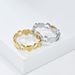 Simple light luxury hollow heart shaped titanium steel female ring ring fashionable commuting wear accessories_ipsvogv.com