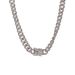 Hip Hop Men's Minimalist Cuban Instagram Trendy Cool Couple Full Diamond Necklace Accessories_ipsvogv.com