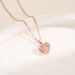 2023 New Smart Ocean Heart Titanium Steel Necklace Women's Light Luxury Small Group Pendant Versatile Collar Chain Does_ipsvogv.com