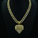 New Hot Selling Full Diamond Love Alloy Pendant, Personalized Trendy Gift, Unisex Necklace_ipsvogv.com
