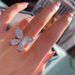 Designer Cao Shi's New Fashionable Grand Light Luxury Bow Ring, Female Internet Red Super Immortal Butterfly Ring_ipsvogv.com