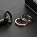 Men And Women's Jewelry High Grade Honeycomb Hammered Pattern Rotating Ring Titanium Steel Jewelry_ipsvogv.com