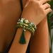 Ins Sweet Fresh Women's Beaded Bracelet Three Piece Set with Personalized Bow Design, High End, Small and Unique_ipsvogv.com