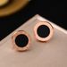 Minimalist Titanium Steel Personalized Roman Numerals, Cute Girl Earrings, Fashionable Earrings And Accessories_ipsvogv.com