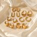 Women’s Jewelry Set Fashion Light Luxury Geometric Stainless Steel Earrings Personality Simple And High End 14K Gold Plated Titanium Steel Earrings_ipsvogv.com