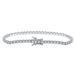 Modern Style Solid Color Sterg Sier Inlay Zircon Tennis Bracelet_ipsvogv.com