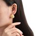Women’s Jewelry Set Fashion Version Of Round Ball Metal Earrings Wrinkled Semi Circular Temperament Round Ball Hollow Earrings Light Luxury Ear_ipsvogv.com