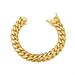 Hip Hop Men's Stainless Steel Cuban Chain Bracelet New Dragon Head Clasp 8/10/12/14/16/18/20/22mm_ipsvogv.com