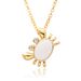 Color Oil Drip Crab Pendant Necklace - Micro Inlaid Zircon Animal Jewelry, Unique Creative Design_ipsvogv.com