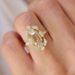 Sanjie American Ins New Zircon Classical Style Inlaid Champagne Diamond Ring, Women's Jewelry_ipsvogv.com