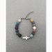 Jiage Colorful Volcanic Stone Round Bead Bracelet Cross Stitching Handmade Stainless Steel Accessories Trendy Men's_ipsvogv.com