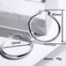 Exaggerated Accessories, Fashionable, Minimalist, Glossy Large Circle Earrings, Punk Nightclub Style Earrings_ipsvogv.com