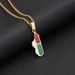 Stainless steel Madagascar map necklace ethnic style female niche design light luxury sweater chain African jewelry_ipsvogv.com