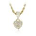 Women's Jewelry Hip Hop Heart Shaped Zircon Pendant Diamond Studded Full Diamond_ipsvogv.com