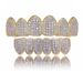 Hip Hop Braces, Micro Gold Teeth, Pink Zircon Braces, Hip Hop Braces, Halloween Hip Hop Accessories_ipsvogv.com