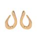 Geometric Niche Sweet Cool Earrings Personality Exaggerated Twisted Design Earrings High End Sense Of Versatile U Shaped Earrings For Women_ipsvogv.com