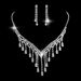 Women's Wedding Jewelry Set - Necklace, Earrings & Bracelet For Bride (Bridal Accessories)_ipsvogv.com