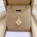 Steel 【 Titanium 】 Four Leaf Flower Rose Micro Inlaid With Diamonds Light Luxury Cute Necklace Women's Fashion 【 】_ipsvogv.com