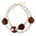Fashion Retro Jewelry Simple Special Shaped Pearl Women's Necklace Double Layer Clavicle Chain_ipsvogv.com