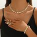 2025 Light Luxury Pearl Earrings Bracelet Niche Elegant Fashion High-end Clavicle Chain Necklace_ipsvogv.com