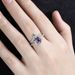 Sanjie's New Women's Wedding Engagement Creative Color Diamond Water Drop Pair Ring_ipsvogv.com
