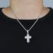New Hip Hop Cross Pendant Inlaid With Zircon Gold And Silver Punk Style Necklace Jewelry For One Piece_ipsvogv.com