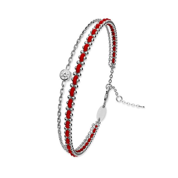 Women's Jewelry Design Double Layer Red String Bracelet Light Luxury High End Design Fashionable And Versatile Woven Hand Jewelry_ipsvogv.com